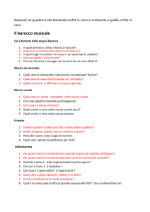 domande per studiare il barocco