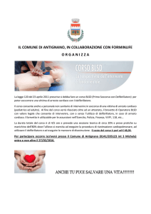 il comune di antignano, in collaborazione con