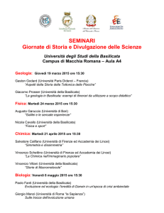 SEMINARI Giornate di Storia e Divulgazione delle