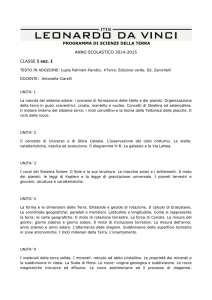 PROGRAMMA DI SCIENZE DELLA TERRA ANNO SCOLASTICO