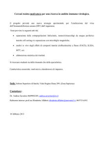 Cercasi tesista motivato/a per una ricerca in ambito immuno