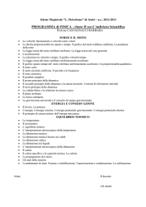 programmazione disciplinare