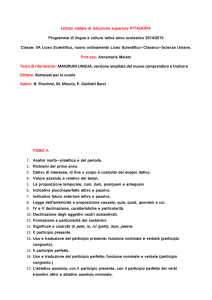 Italiano - Istituto Superiore Statale “PITAGORA”