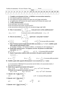 Verifica di matematica