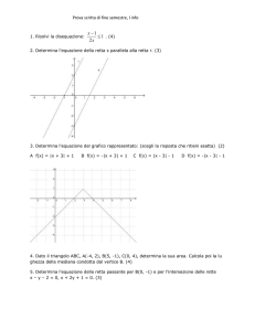 Prova scritta di fine semestre, I info 1. Risolvi la disequazione: . (4) 2