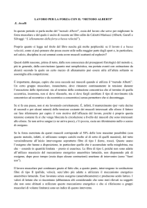 lavoro per la forza con il metodo alberti