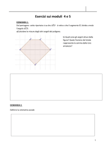 Esercizi sui moduli 4 e 5