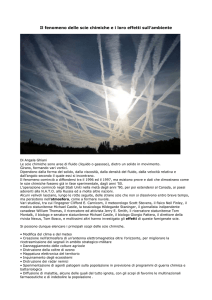 Il fenomeno delle scie chimiche e i loro effetti sull′ambiente Di