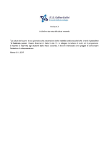 Avviso n 3 Iniziativa riservata alle classi seconde “La salute del