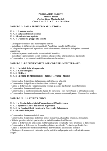 PROGRAMMA SVOLTO Materia Storia Prof.ssa Turco Maria