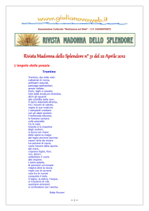 Rivista Madonna dello Splendore n° 31 del 22 Aprile 2012