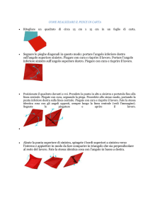 come realizzare il pesce di carta