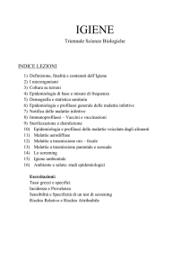 Indice lezioni