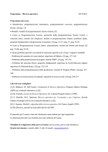 Programma del corso
