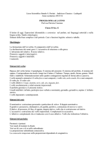 latino - Liceo Sandro Pertini