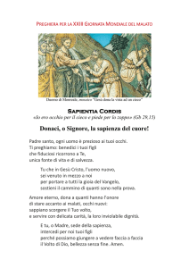 Preghiera per la XXIII Giornata Mondiale del malato