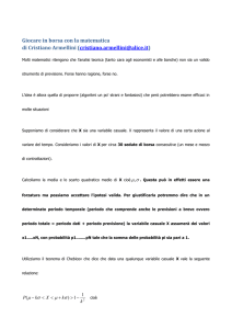Giocare in borsa con la matematica di Cristiano Armellini