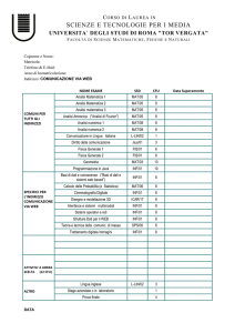 universita` degli studi di roma "tor vergata"