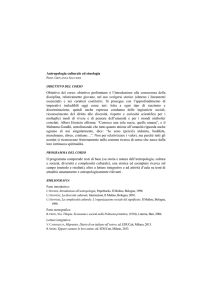 Antropologia culturale ed etnologia
