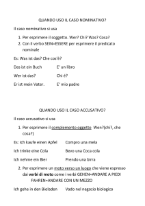 i f schede di grammatica il caso nominativo, accusativo e dativo