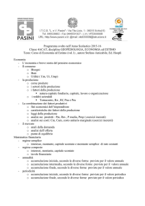 Programma di GEOPEDOLOGIA,ECONOMIA,ESTIMO