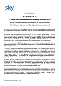 Sky: inizia l*era del 3D