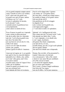 (Bologna 1235 – `Padova` 1276), Al cor gentil rempaira sempre amore