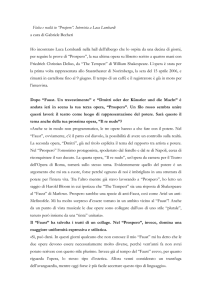 Fiaba e realtà in “Prospero”. Intervista a Luca Lombardi