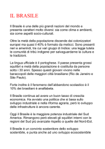 IL BRASILE Il Brasile è una delle più grandi nazioni del mondo e
