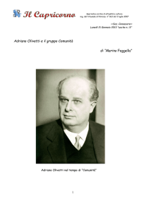 Adriano Olivetti e il gruppo Comunità - di Marino