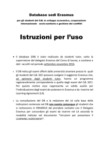 Istruzioni - Corso di Laurea Triennale in Sviluppo Economico e