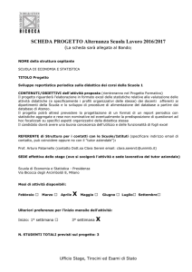 Sviluppo reportistica periodica sulla didattica dei corsi