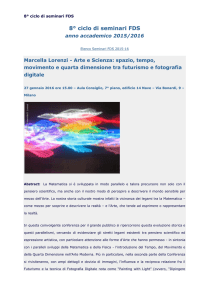 seminari scientifici - Liceo Giulio Casiraghi