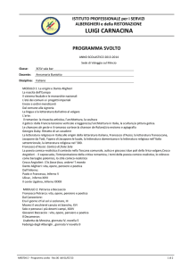 programma svolto - IPSAR Luigi Carnacina