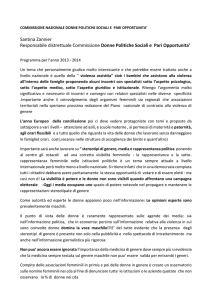 Donne Politiche Sociali e Pari Opportunita