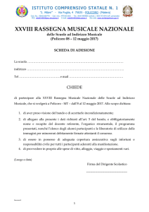 scheda di adesione