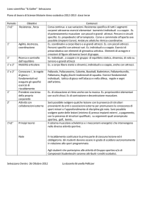 PIANI DI LAVORO EDUCAZIONE FISICA classe 3C