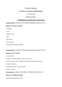 Riabilitazione Oftalmologica ed emerg