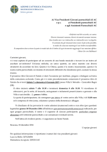 Ritiro di Natale Giovani 2017 - Azione Cattolica Italiana di Siracusa