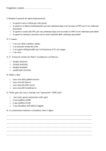 Cognome e nome …………………………… 1) Durante il periodo di