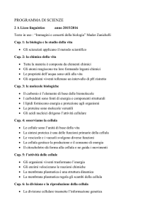 Cap. 1: la biologia e lo studio della vita