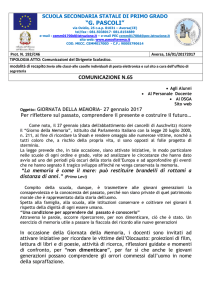 CIRC.n. 65 -Giornata della memoria Olocausto
