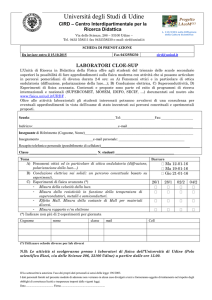 Scheda Lab CLOE superiori. - Cird