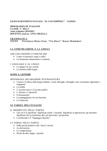 italiano 1f - Liceo Caccioppoli