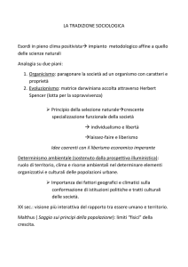 ambiente e tradizione sociologica