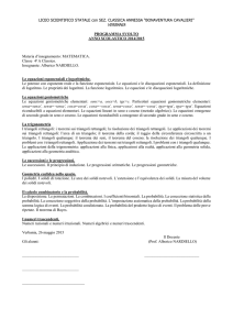 programma svolto - Sito del liceo cavalieri di verbania
