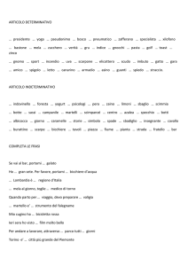 ARTICOLO DETERMINATIVO … presidente … yoga … pseudonimo