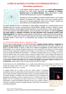 Genesi dell`onda elettromagnetica