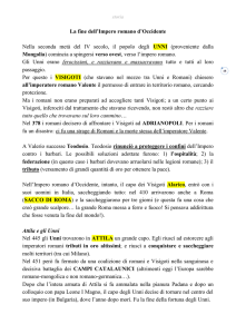 Fine dell`impero romano d`Occidente