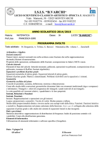 anno scolastico 2014/2015